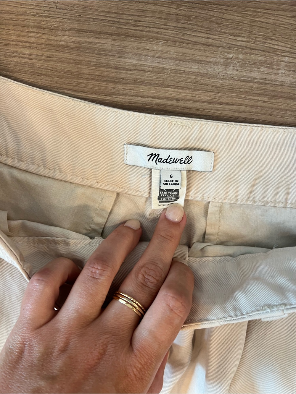 Madewell Cream Wide-Leg Pleated Trousers - Picture 2 of 6